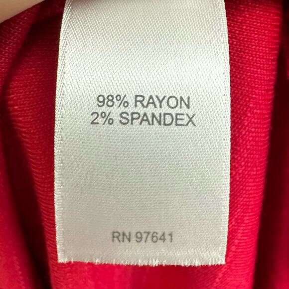 J Jill Sangria Red Knit Layered Button Down Back Dress Size M Flowy NEW - Picture 10 of 11